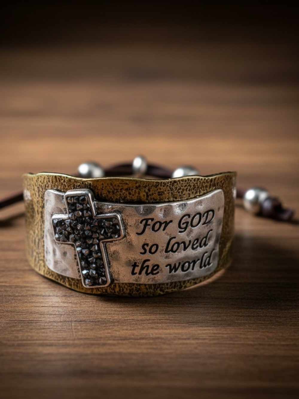 Womens Wide Metal Adjustable Worn Gold Tone Bracelet